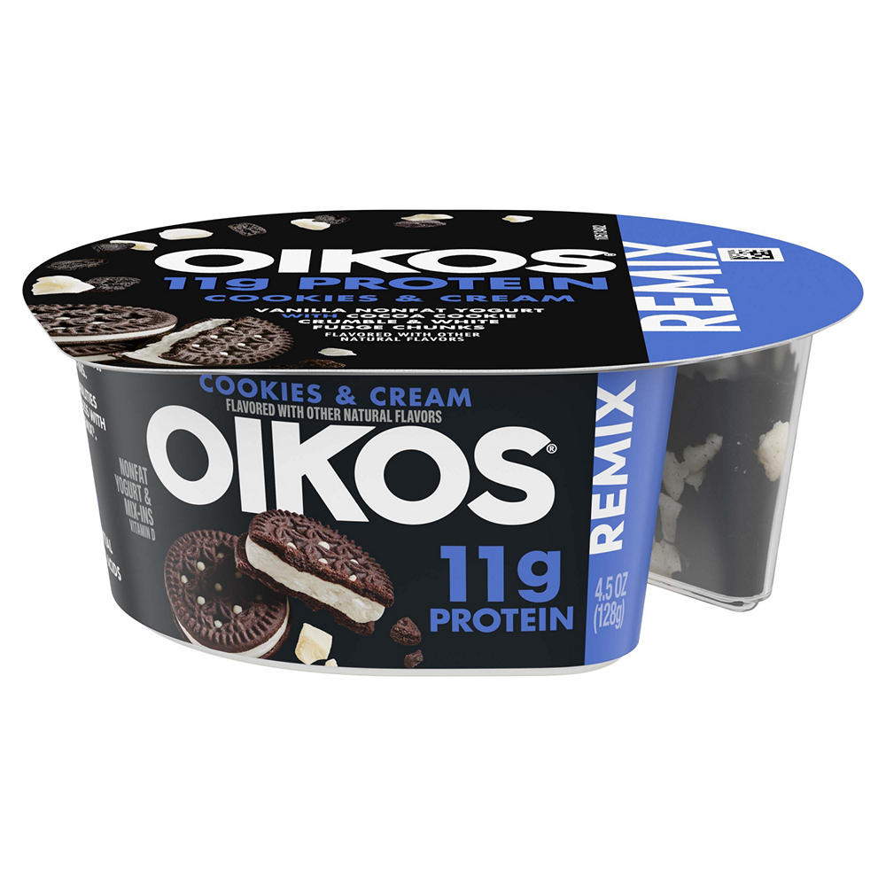 Oikos Remix 11g Protein Cookies & Cream Greek Yogurt, 4.5 oz