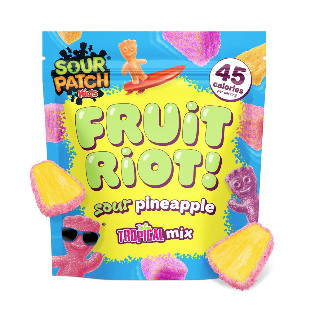 Fruit Riot Sour Patch Kids Sour Pineapple Tropical Mix, 8 oz
