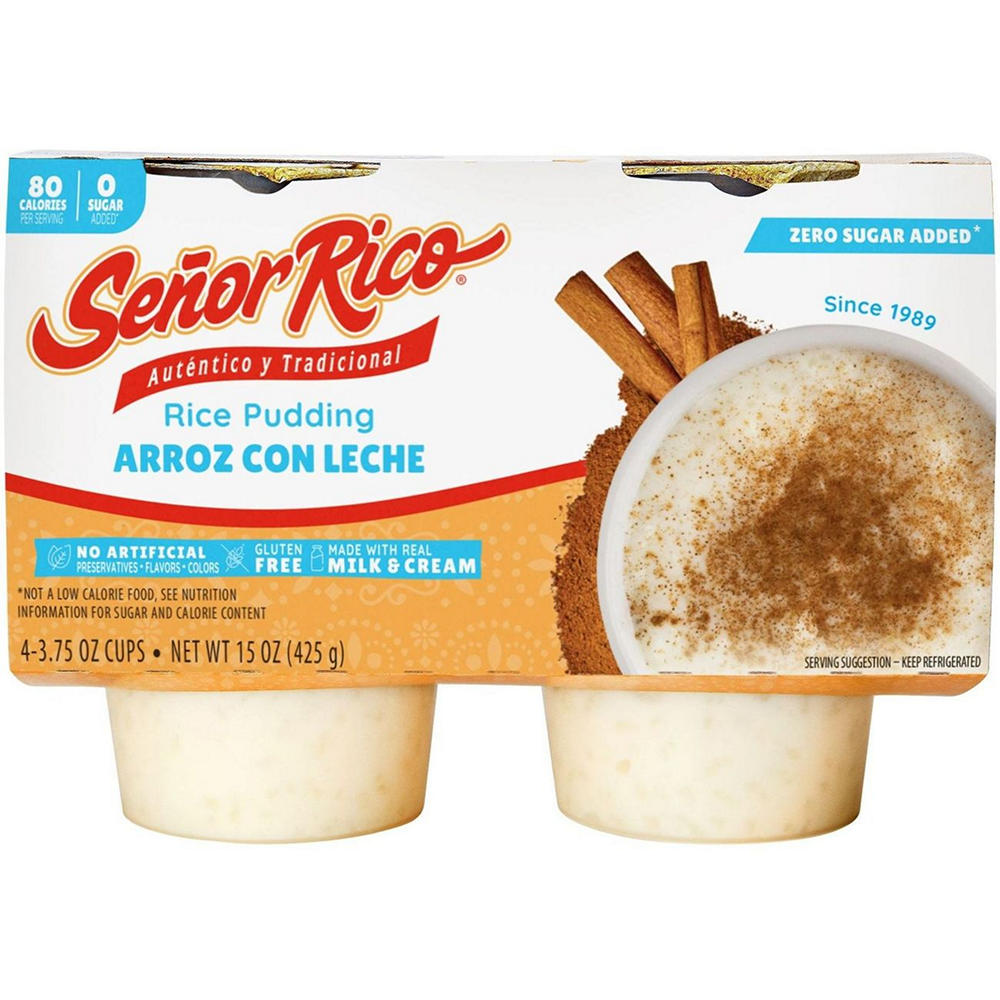 Señor Rico Sugar Free Rice Pudding, 4 ct