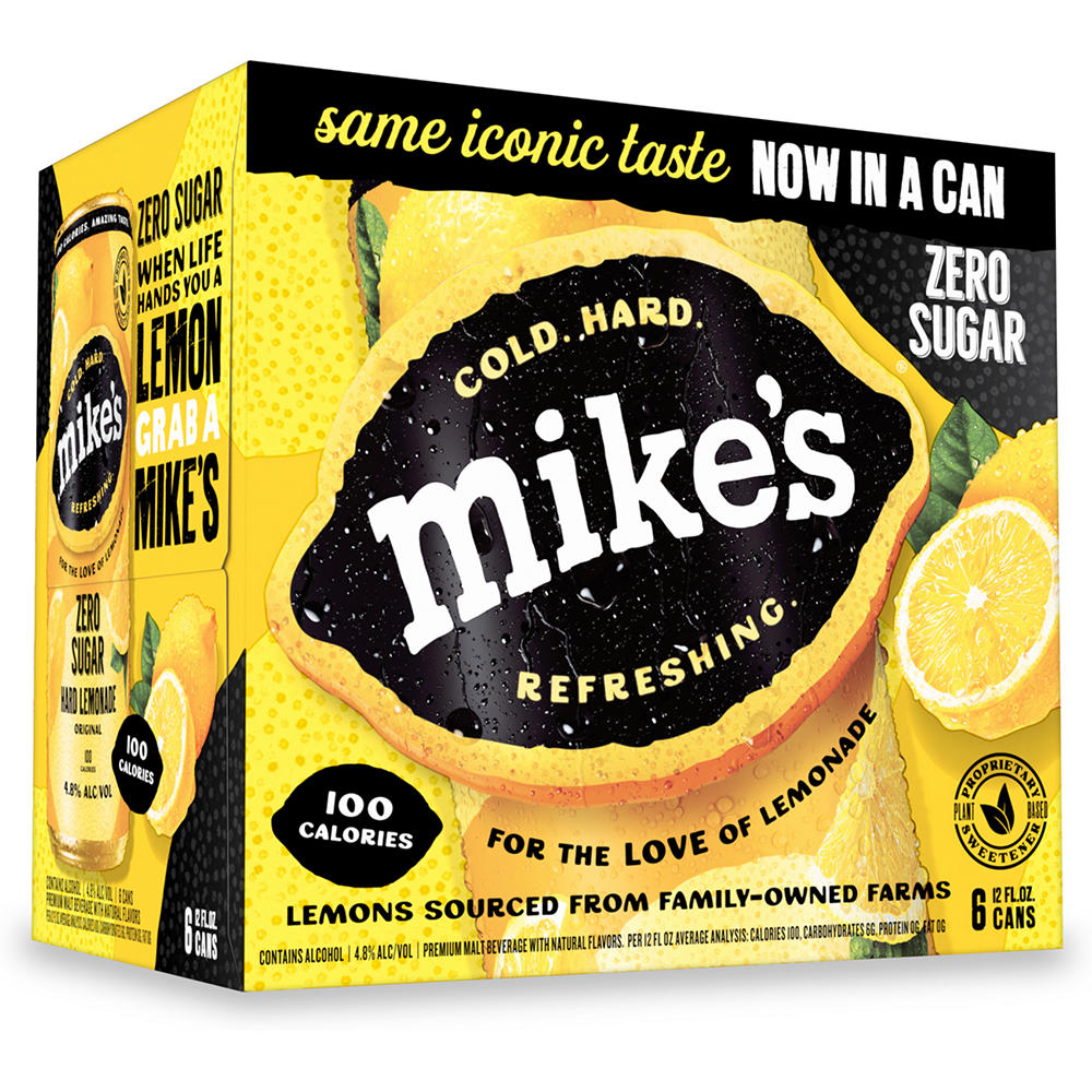 Mike's Hard Lemonade Zero Sugar 6 pk Cans, 12 oz