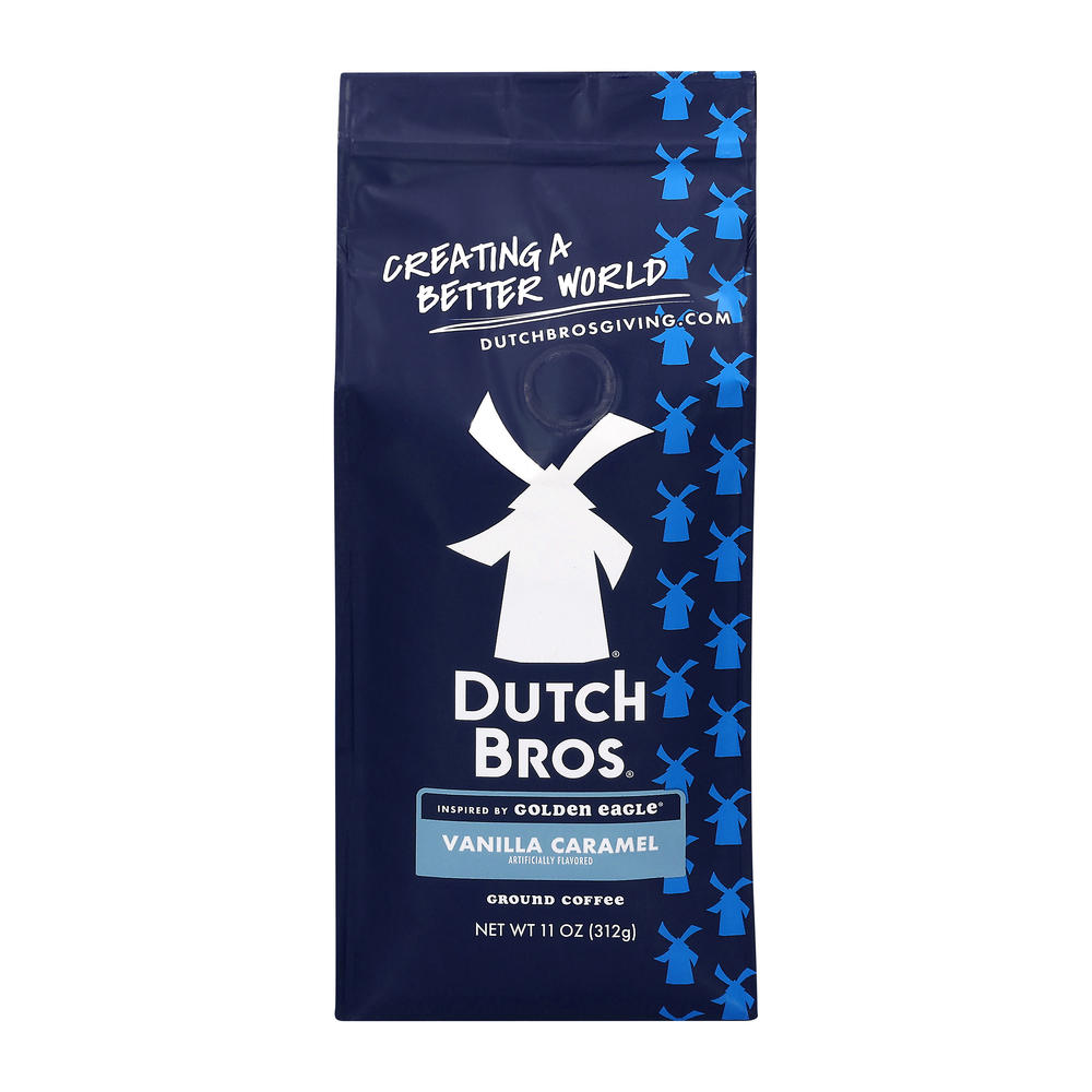 Dutch Bros Inspired by Golden Eagle Vanilla Caramel Ground Coffee, 11 oz