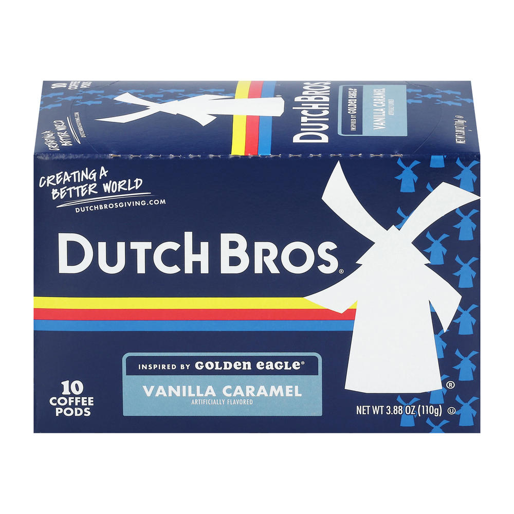 Dutch Bros Inspired by Golden Eagle Vanilla Caramel Single Serve Coffee Pods, 10 ct