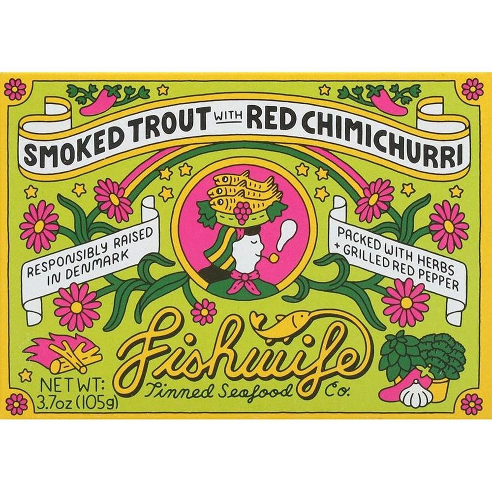 Fishwife Smoked Trout with Red Chimichurri, 3.7 oz
