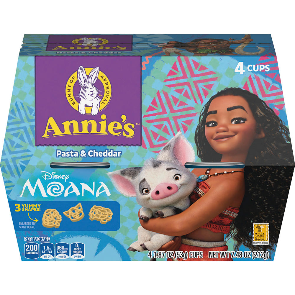 Annie's Disney Moana Cheddar Macaroni & Cheese Cups, 4 ct