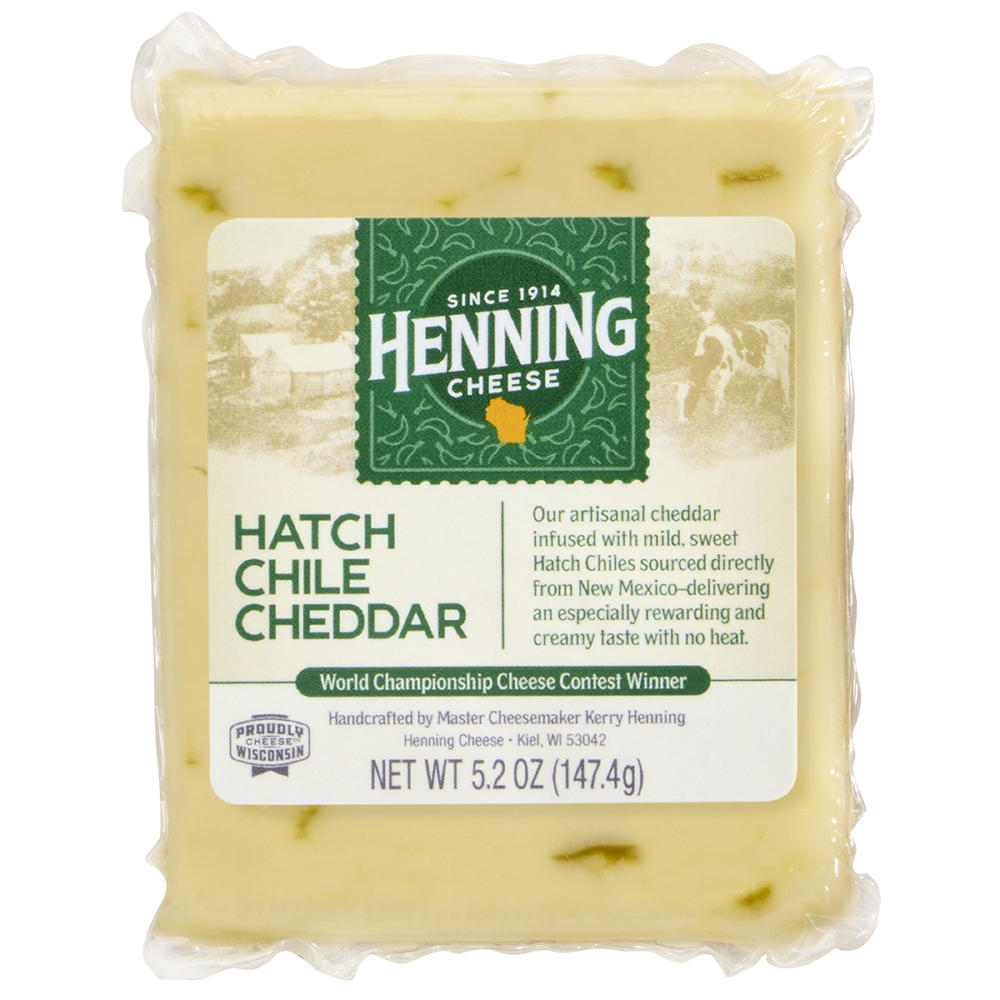 Henning Cheese Hatch Chile Cheddar, 5.2 oz