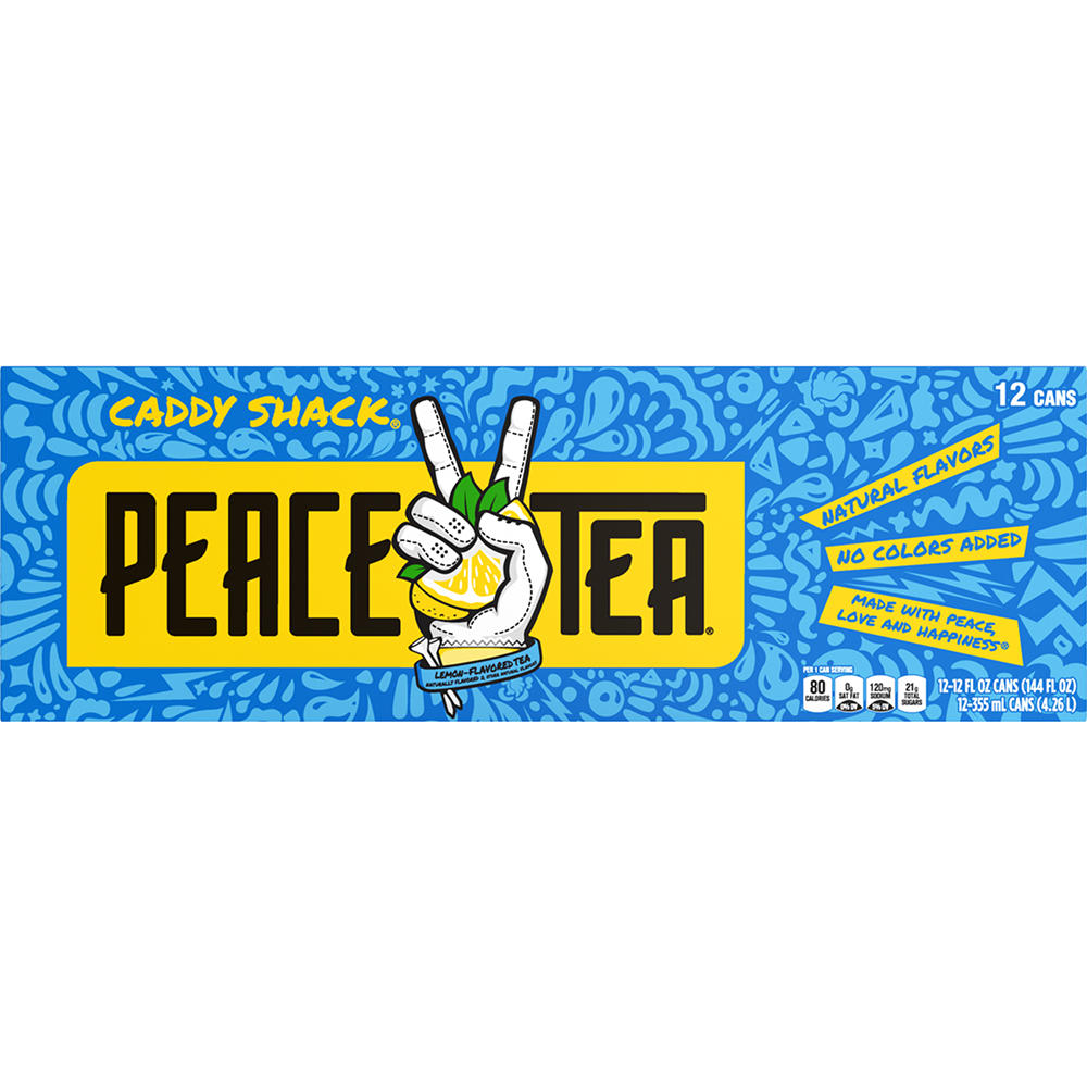 Peace Tea Caddy Shack Lemon Flavored Tea 12 pk Cans, 12 oz