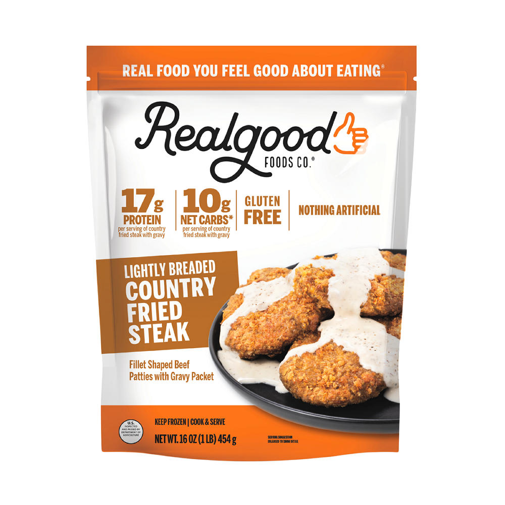 Real Good Foods Co. Frozen Country Fried Steak, 16 oz