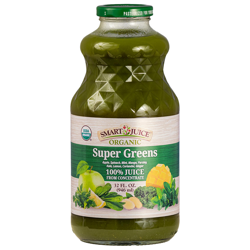 Smart Juice Organic Super Greens 100% Juice, 32 oz