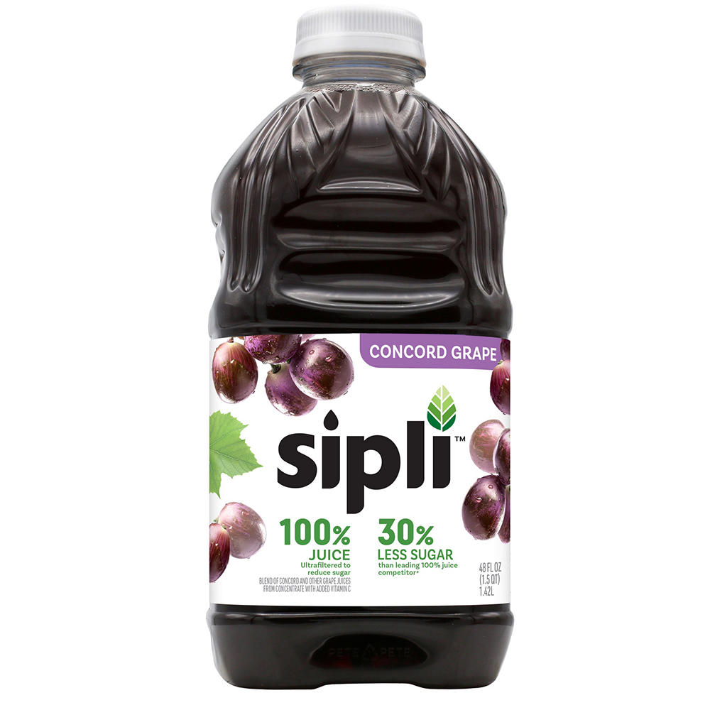 Sipli 100% Grape Juice, 48 oz