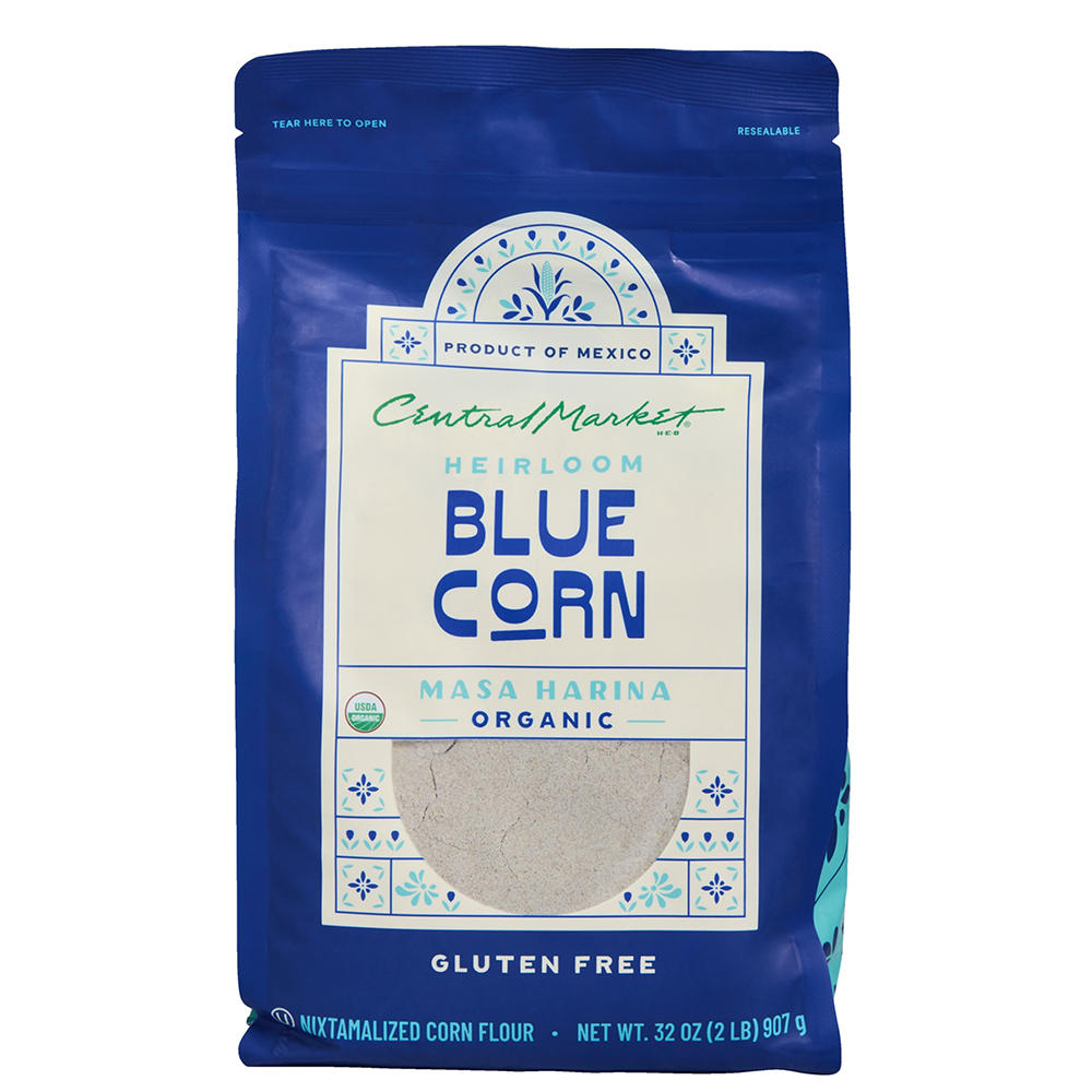 Central Market Organic Blue Corn Masa, 32 oz