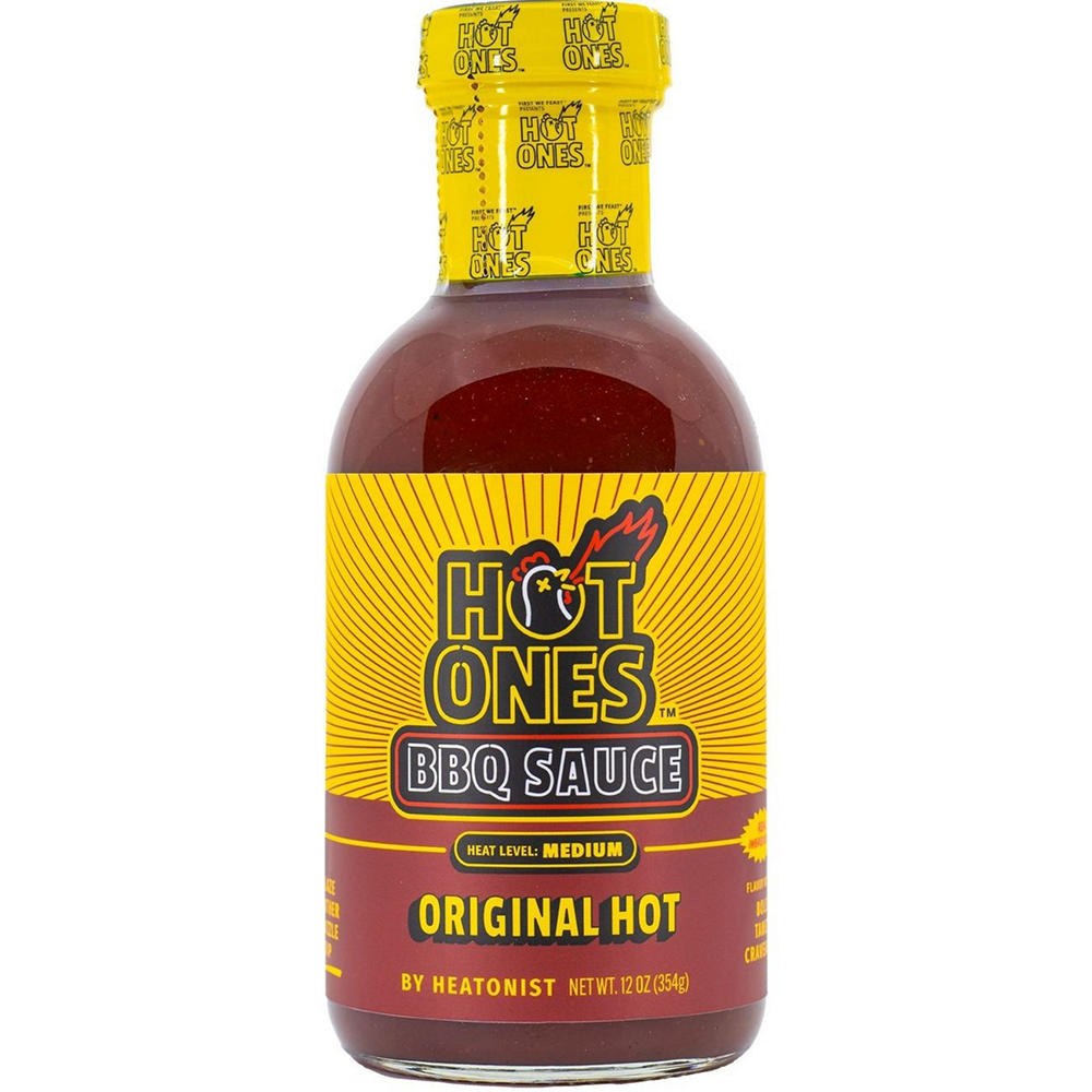 Hot Ones Original Hot BBQ Sauce, 12 oz