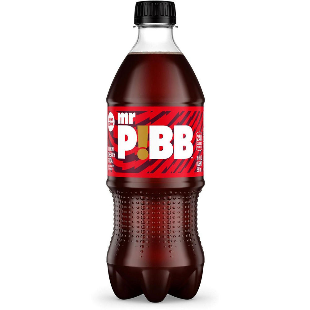 Mr Pibb Kickin' Cherry Soda Soft Drink, 20 oz