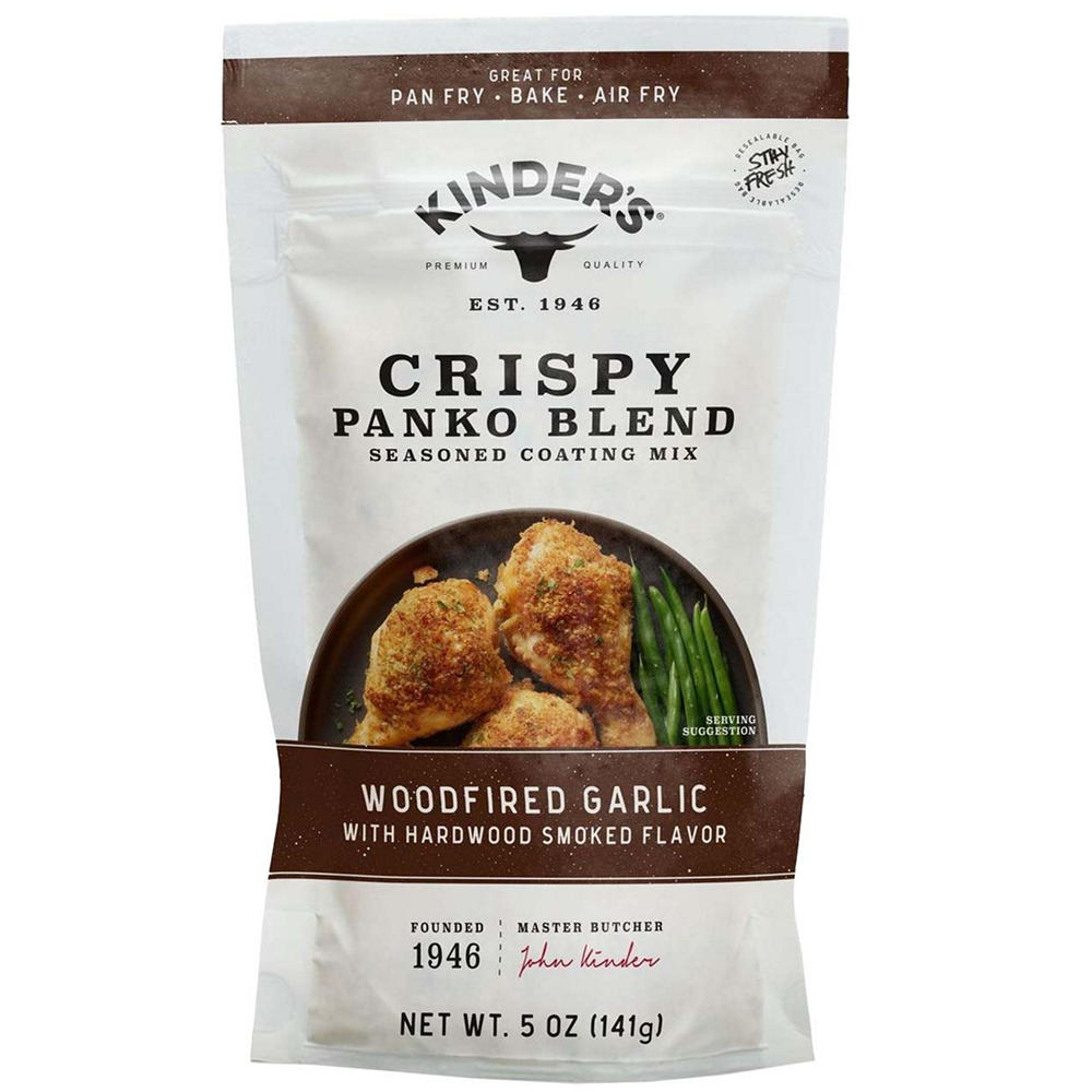 Kinder's Woodfired Garlic Crispy Panko Blend, 5 oz