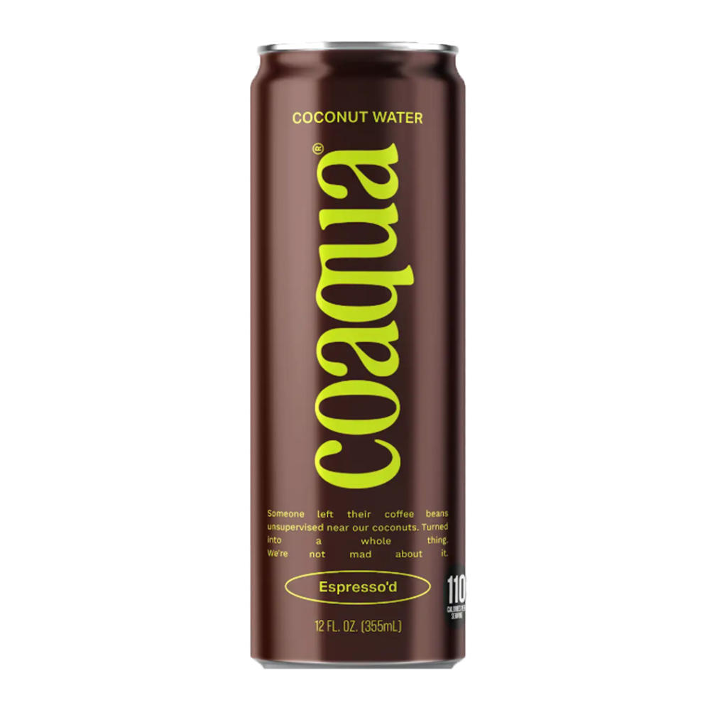Coaqua Espresso'd Coconut Water, 12 oz