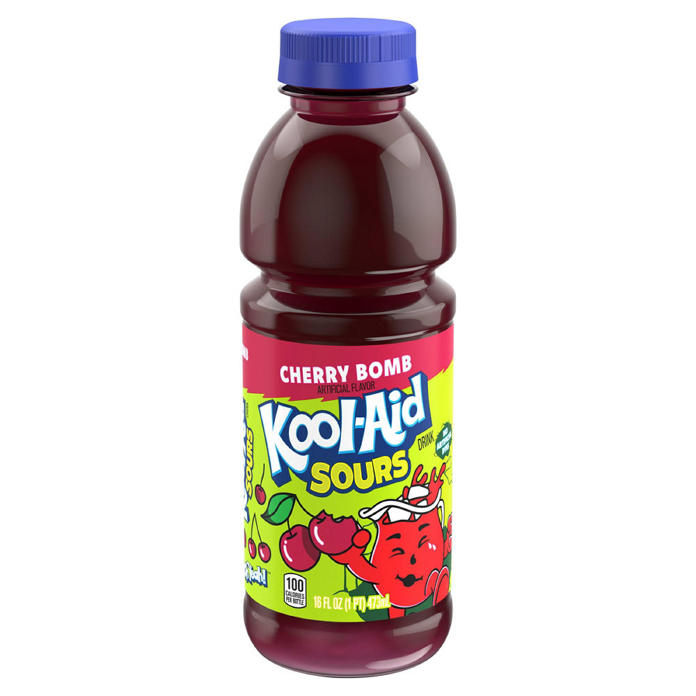 Kool-Aid Sours Cherry Bomb, 16 oz