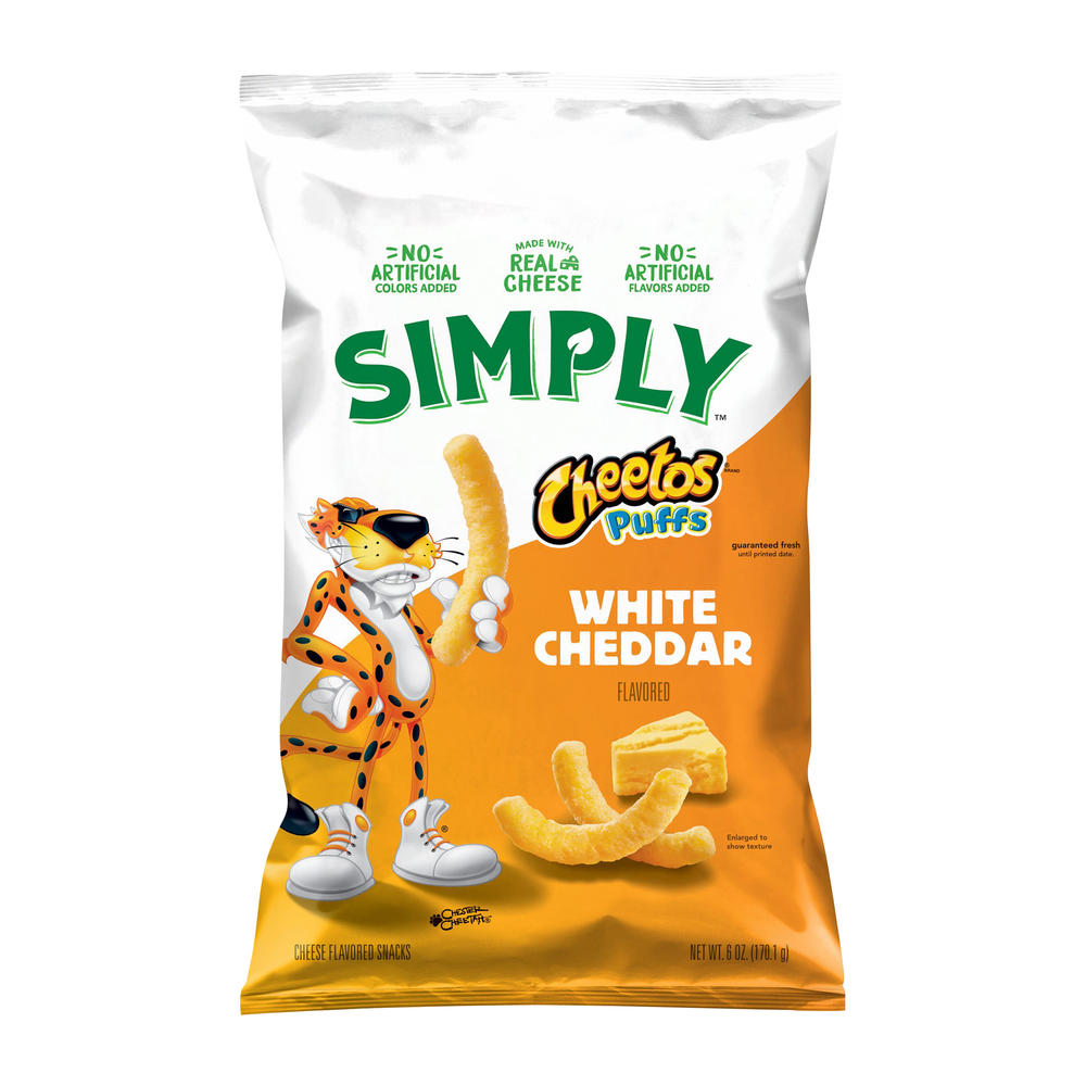 Cheetos Simply Puffs White Cheddar Cheese Snacks, 6 oz