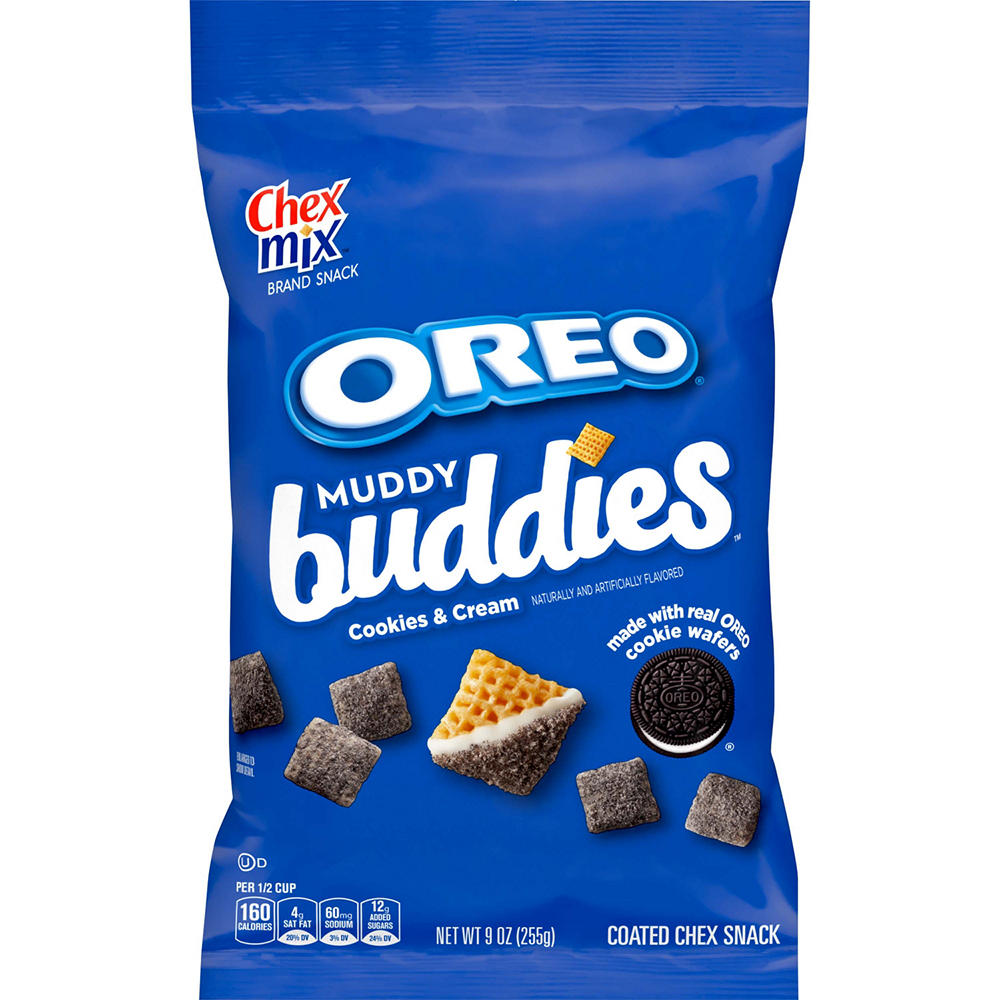 Chex Mix Muddy Buddies Oreo Cookies & Cream Snack, 9 oz
