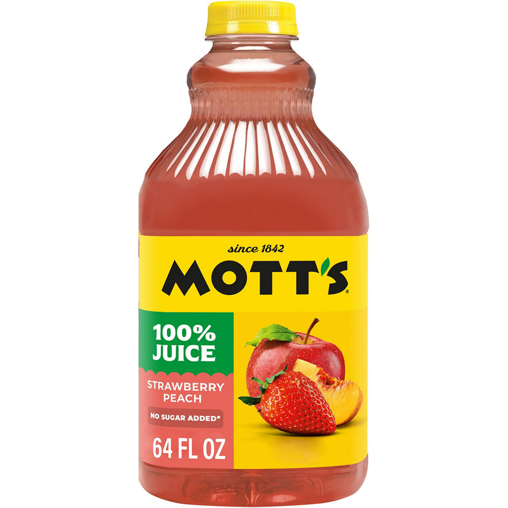 Mott's 100% Strawberry Peach Juice Drink, 64 oz
