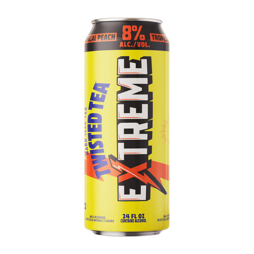 Twisted Tea Extreme Tropical Peach Hard Iced Tea, 24 oz