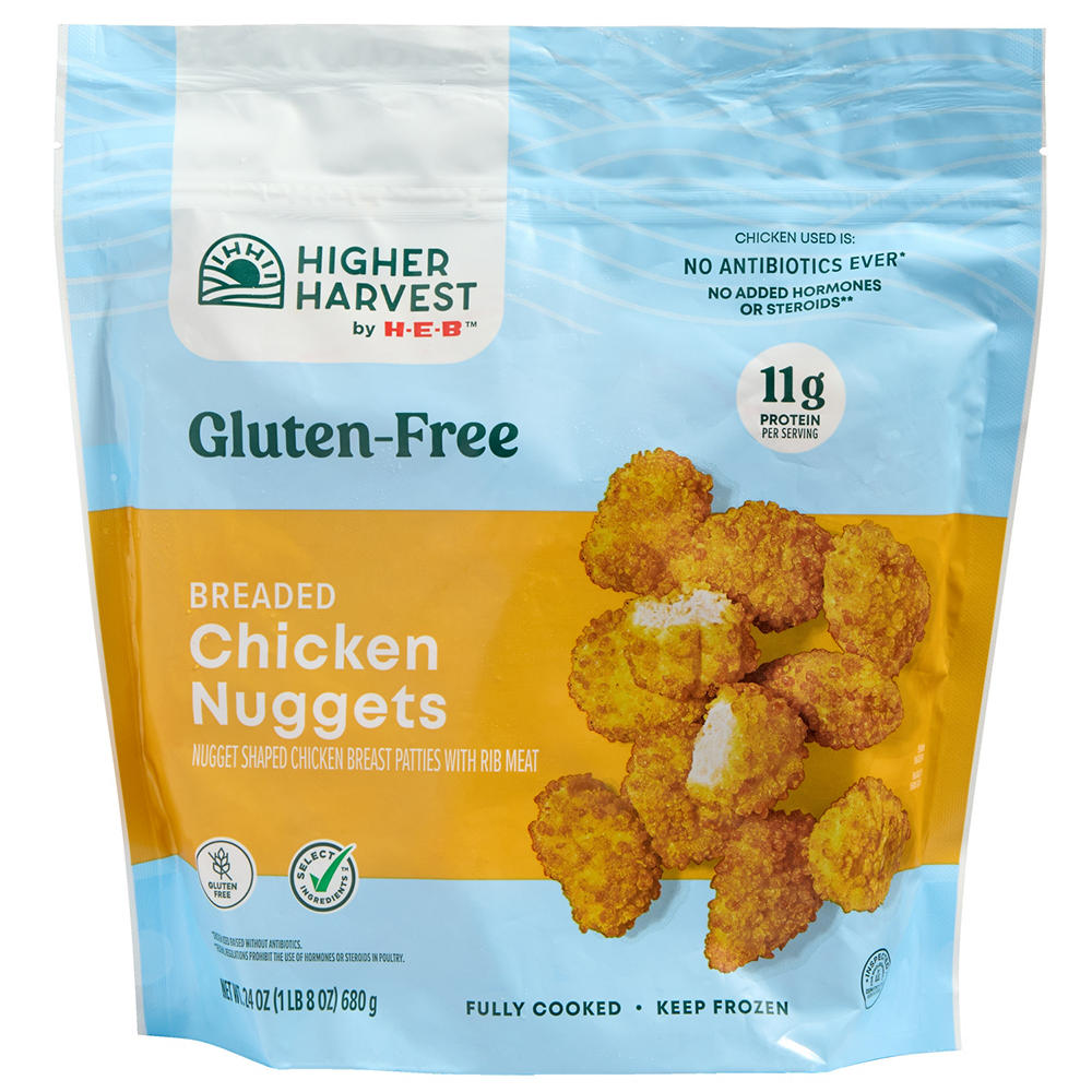 Higher Harvest by H-E-B Frozen Gluten Free Chicken Nuggets, 24 oz