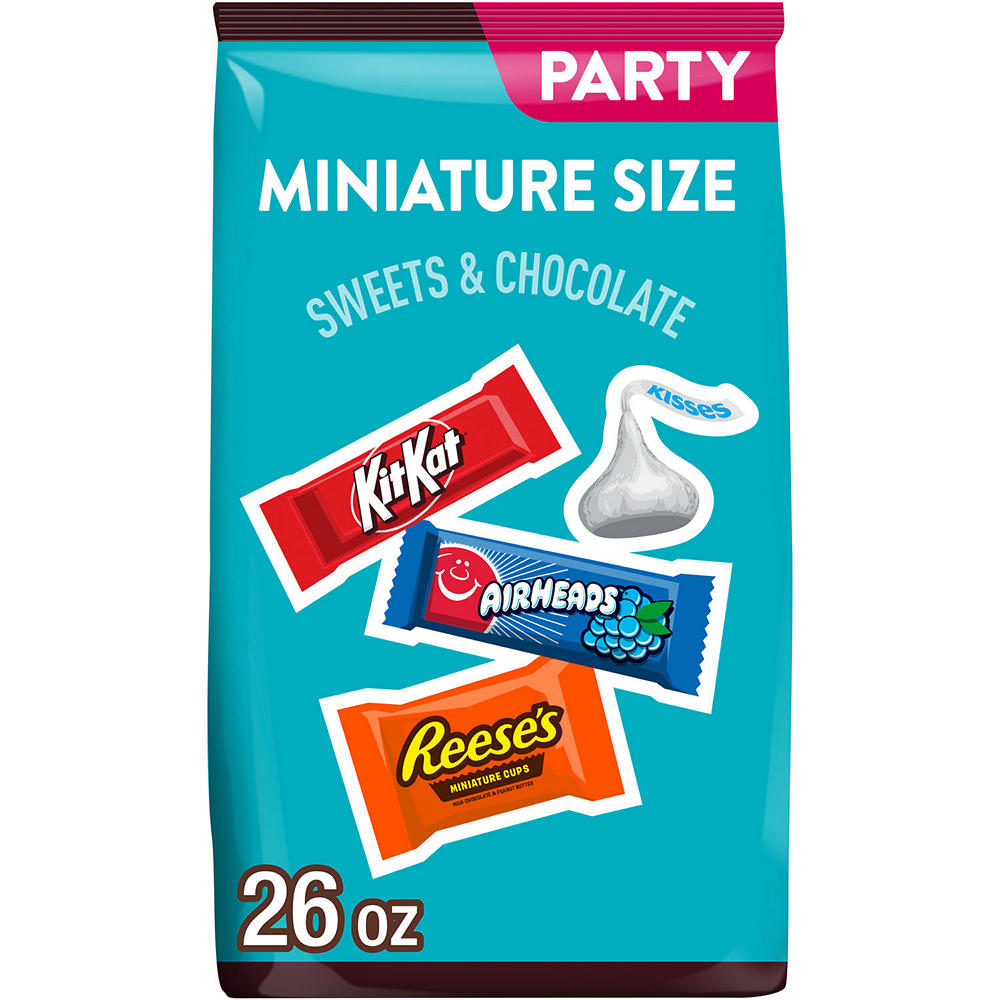 Hershey's, Reese's, Kit Kat & Airheads Assorted Miniature Size Candy - Party Pack, 26 oz