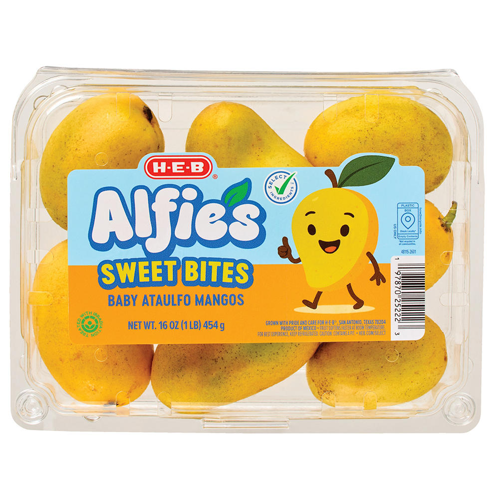 H-E-B Alfie's Sweet Bites Baby Ataulfo Mangos, 16 oz