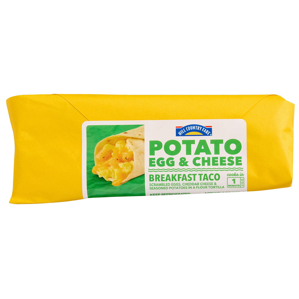 Hill Country Fare Potato, Egg & Cheese Breakfast Taco, 4 oz