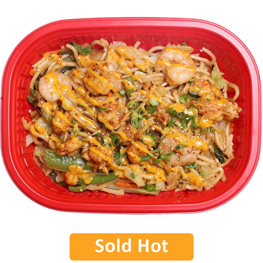 H-E-B Sushiya Crawfish & Shrimp Cajun Lo Mein Noodle Bowl (Sold Hot), 19.13 oz