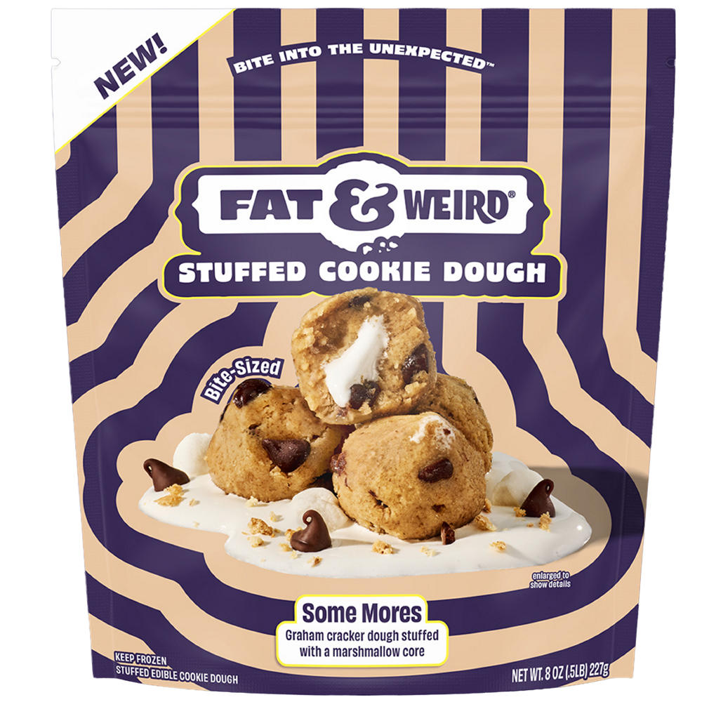 Fat & Weird Mega Bites Cookie Dough - S'mores, 8 oz