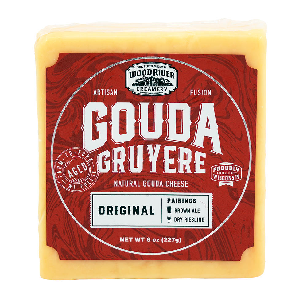 Wood River Creamery Original Gouda Gruyere Cheese, 8 oz