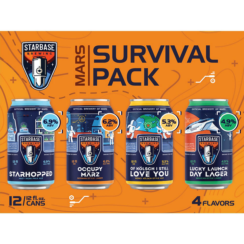 Starbase Brewing Survival Pack 12 pk Cans, 12 oz