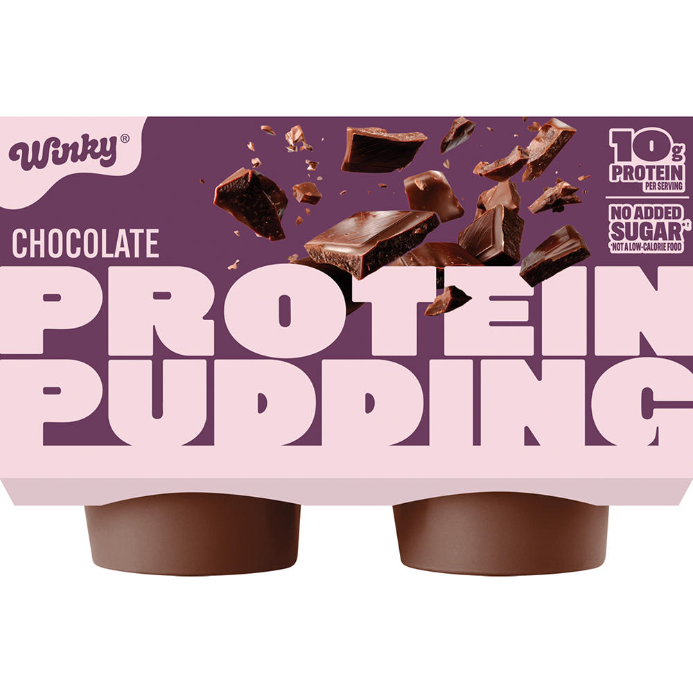 Winky Protein Pudding - Chocolate, 4 ct