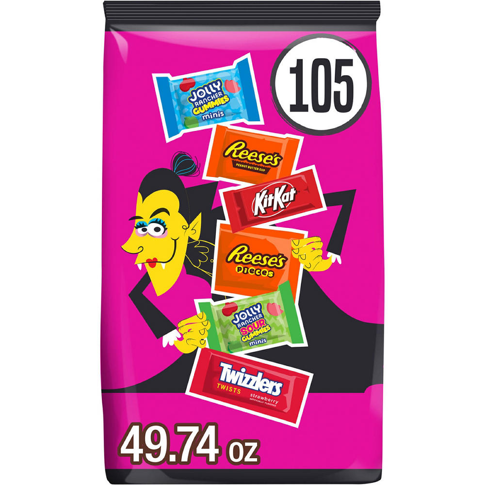 Hershey's Assorted Halloween Candy Bulk Bag, 105 pc