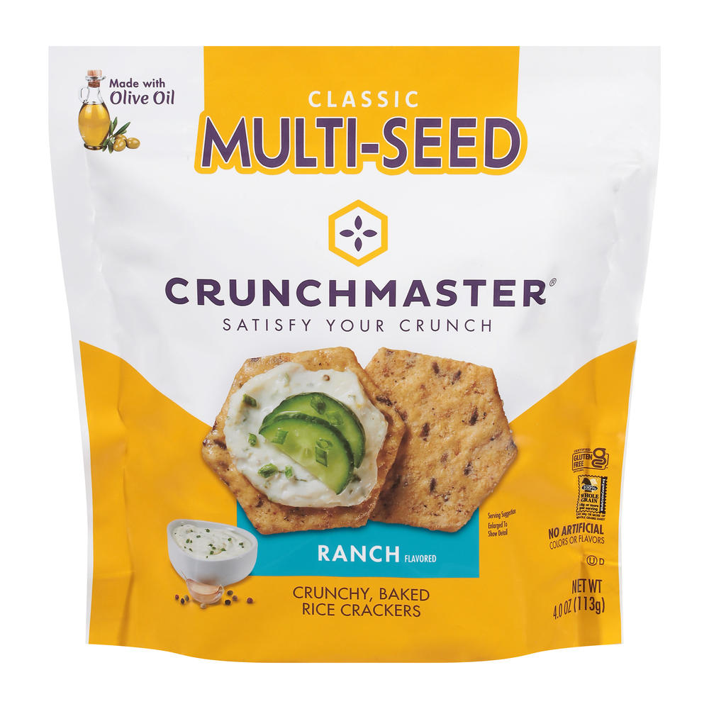 Crunchmaster Ranch Rice Crackers , 4 oz
