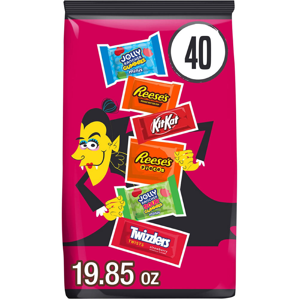 Hershey's Assorted Halloween Candy Variety Bag, 40 pc