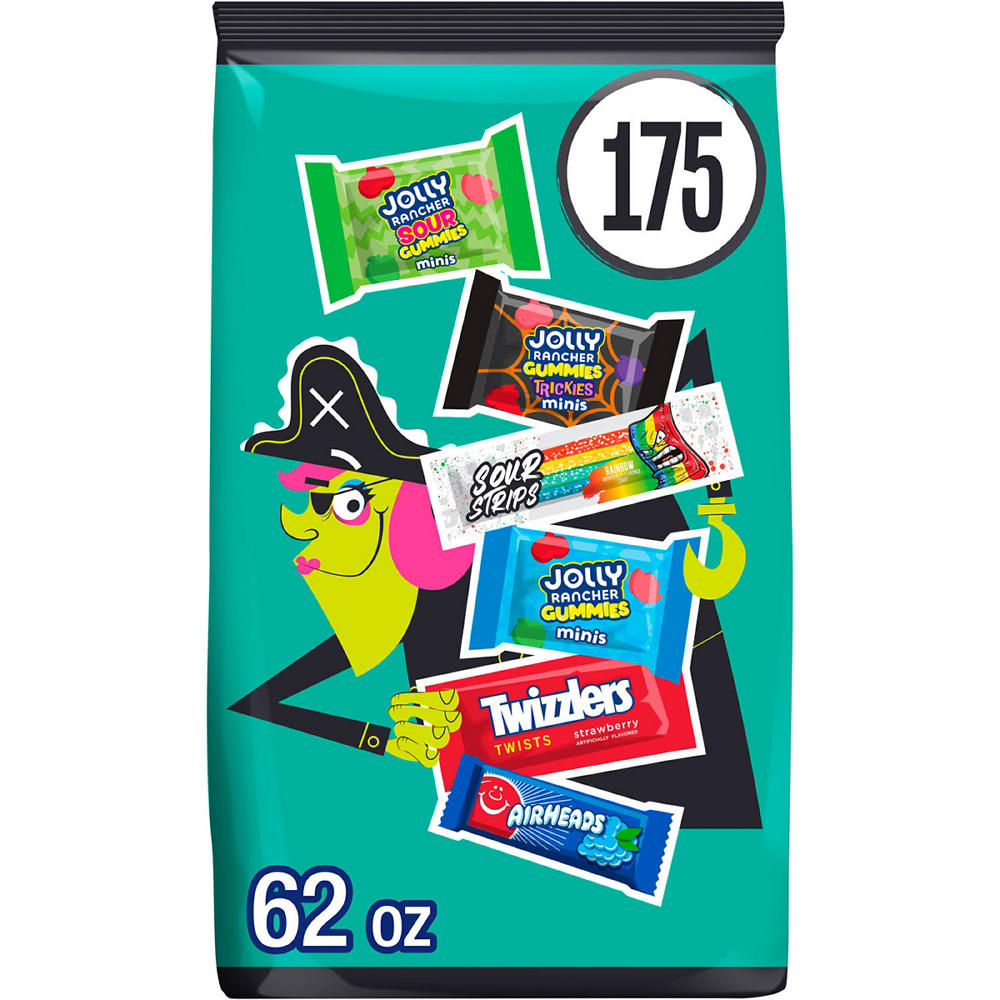 Hershey's Assorted Fruit Flavored Halloween Candy Bulk Bag, 175 pc