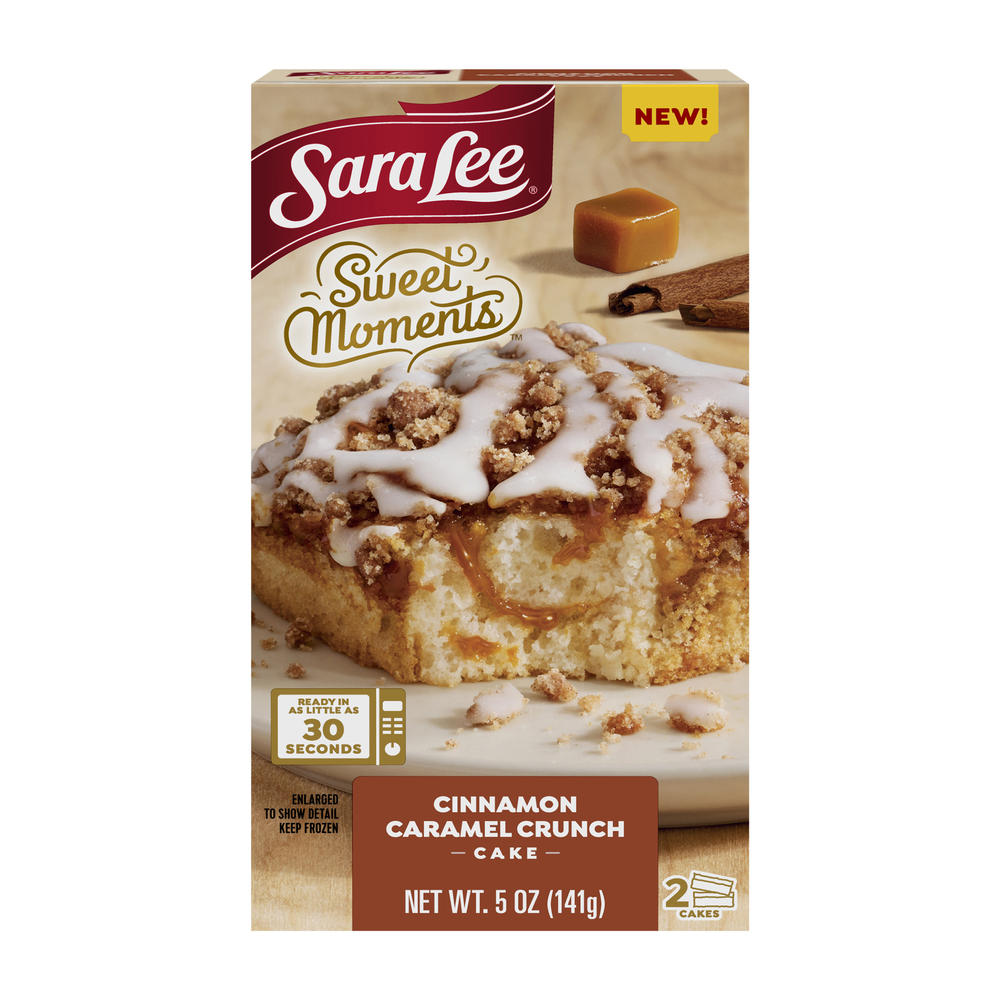 Sara Lee Sweet Moments Cinnamon Caramel Crunch Cakes, 2 ct
