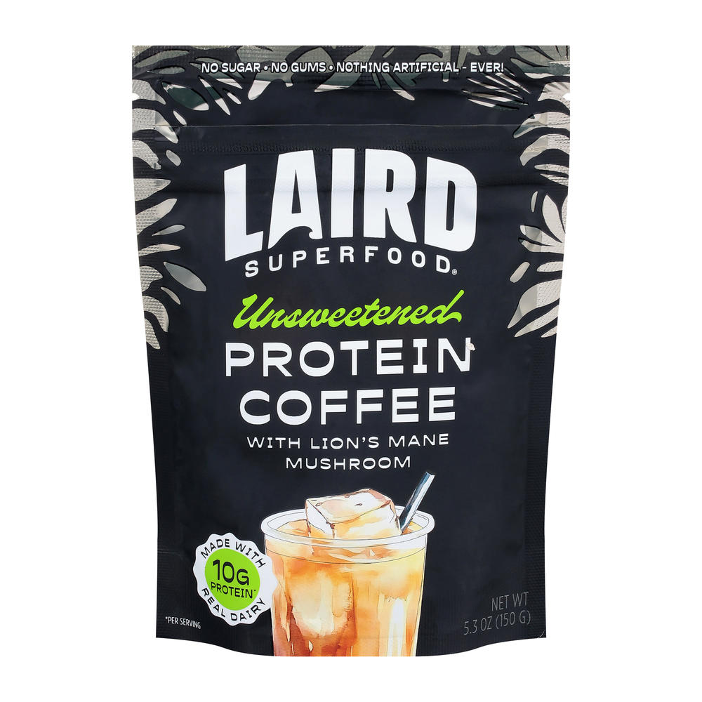Laird Superfood 10g Protein Coffee Unsweetened, 5.3 oz