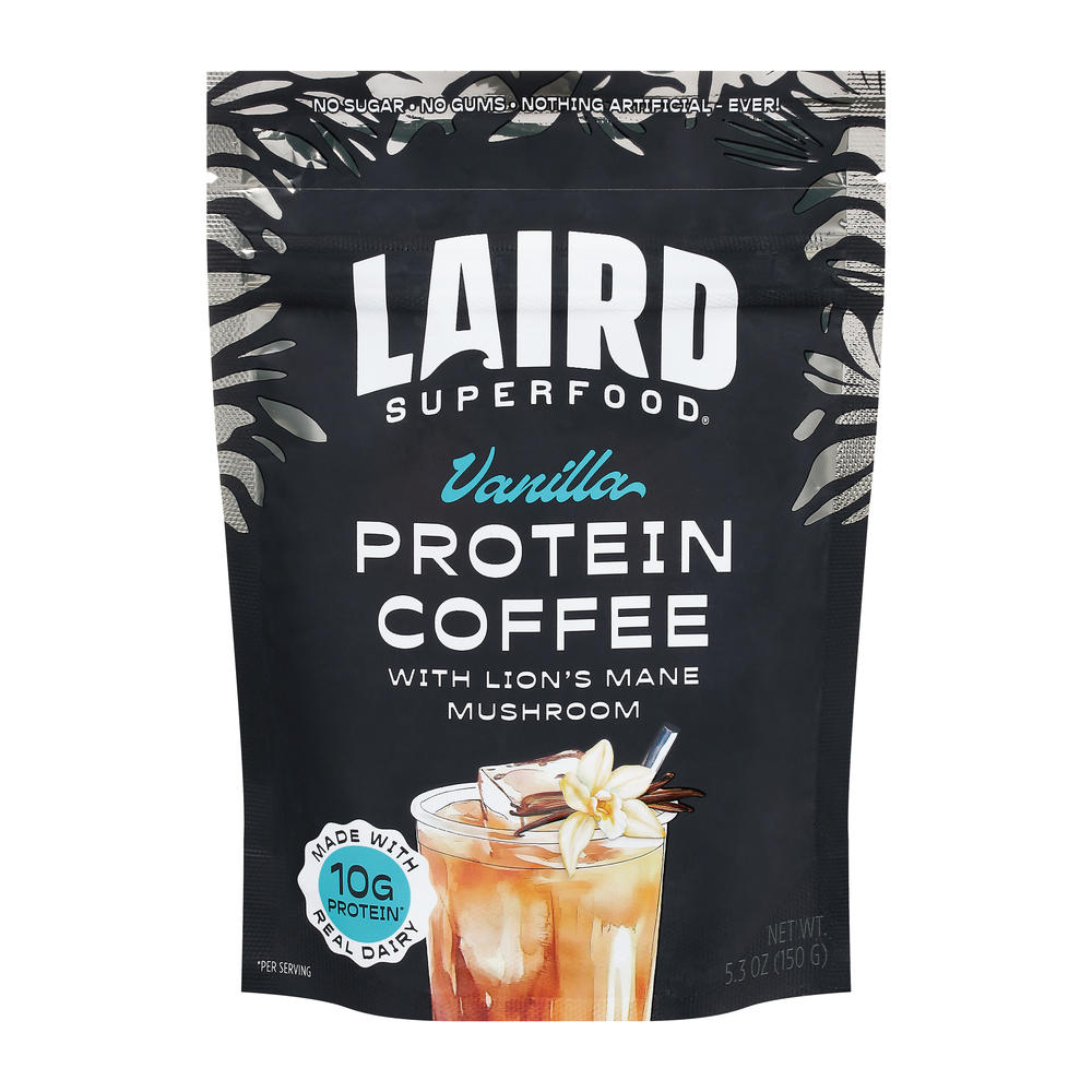 Laird Superfood 10g Protein Coffee Vanilla, 5.3 oz