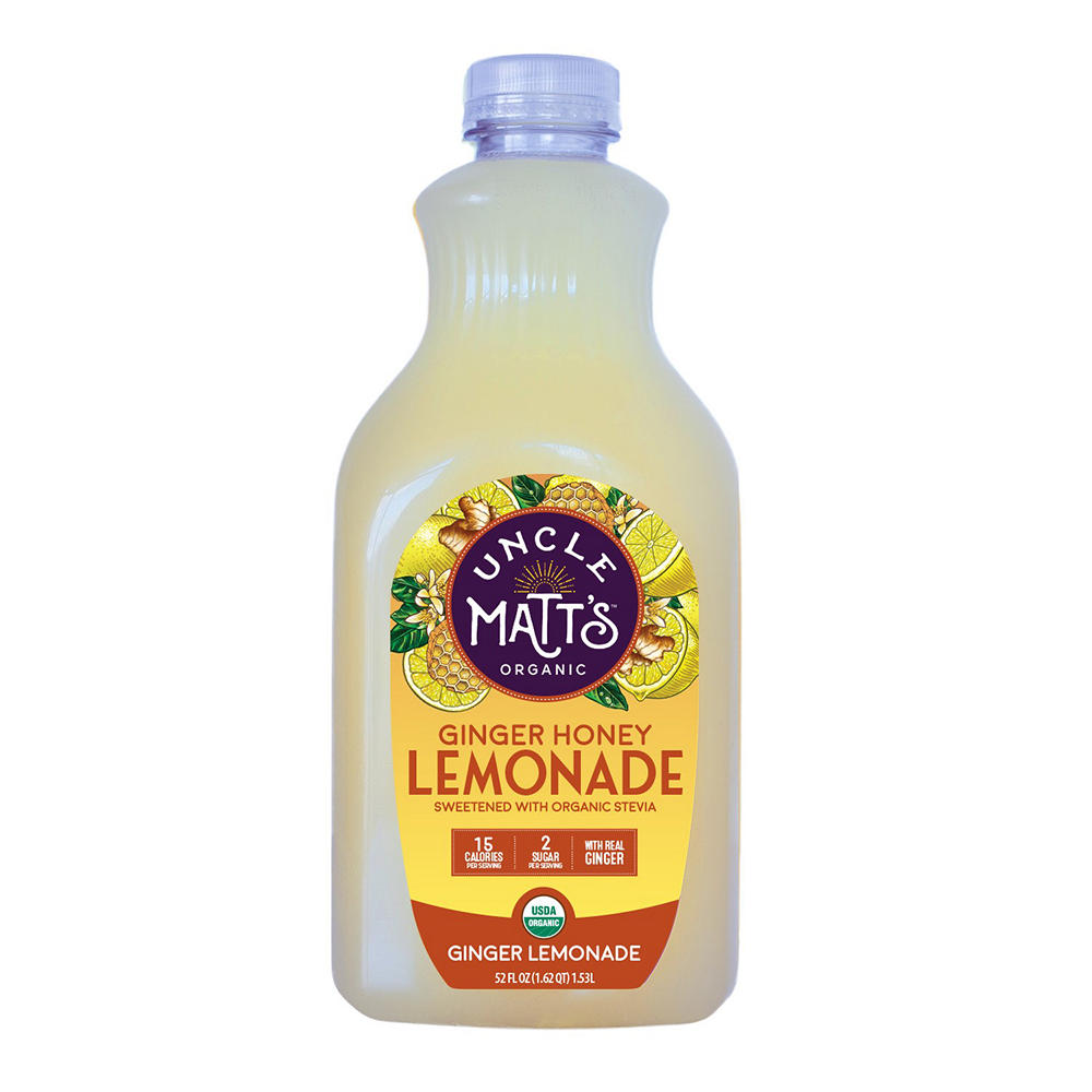 Uncle Matt's Organic Ginger Honey Lemonade, 52 oz