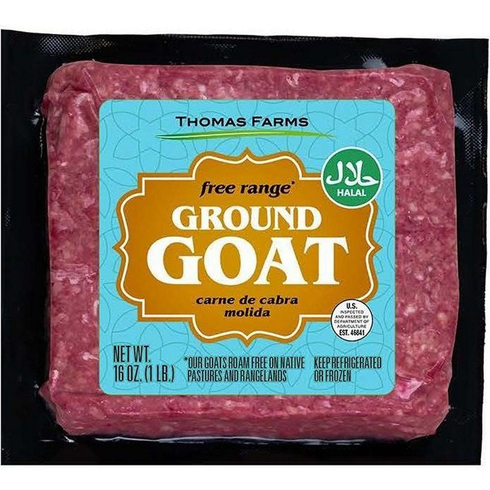 Thomas Farms Frozen Free Range Ground Goat, 16 oz