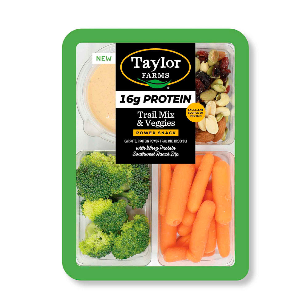 Taylor Farms Protein Trail Mix & Veggies Snack Tray, 6.75 oz