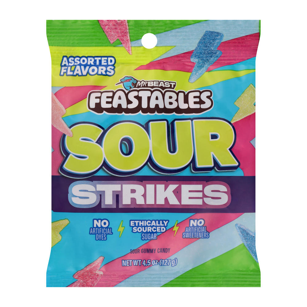 Feastables Sour Strikes, 4.5 oz