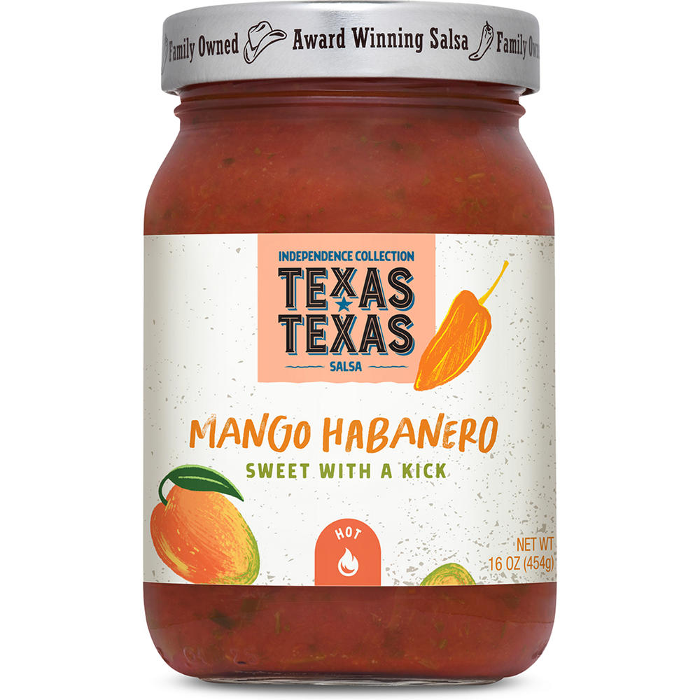 Texas Texas Mango Habanero Hot Salsa, 16 oz