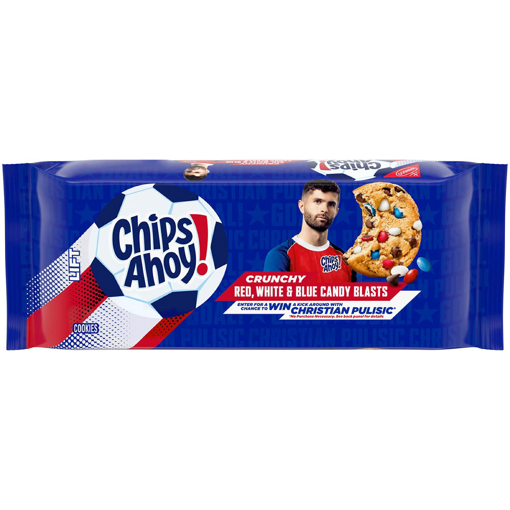 Chips Ahoy! Limited Edition Crunchy Red, White & Blue Candy Blasts Cookies, 9.5 oz