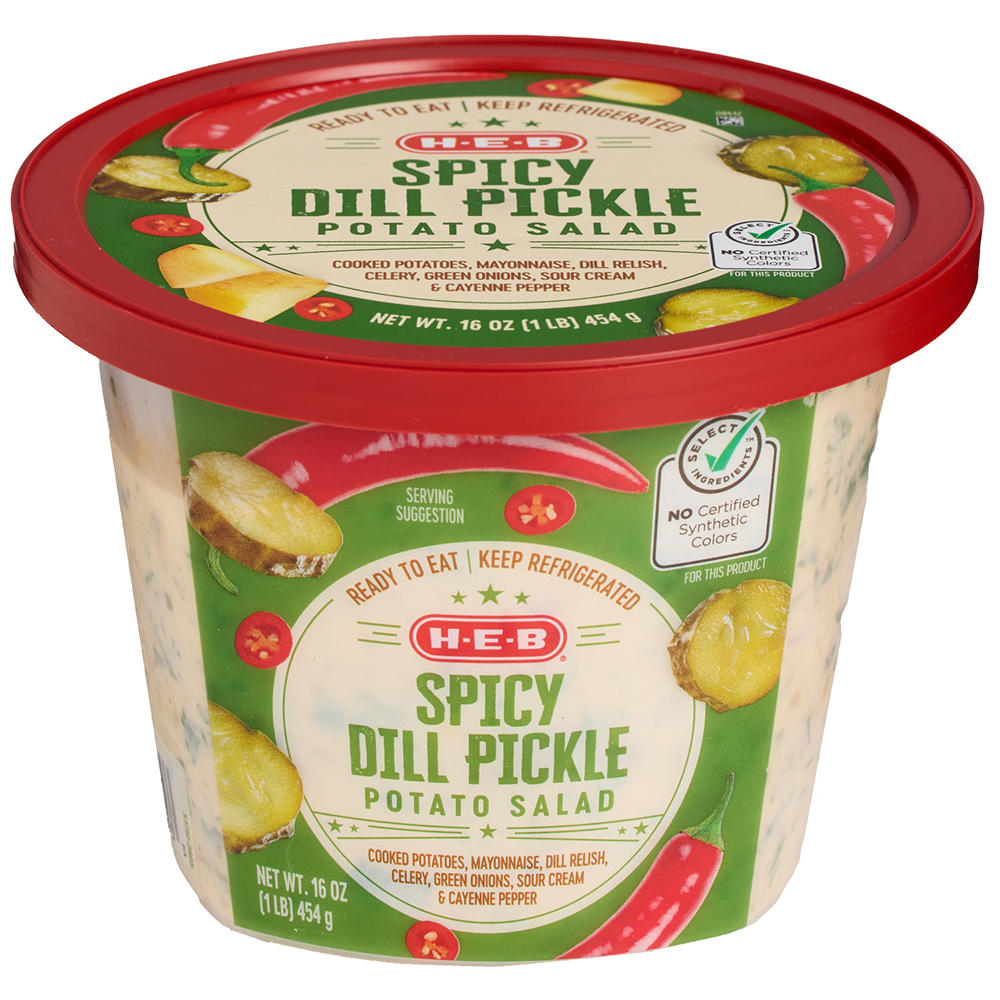 H-E-B Spicy Dill Pickle Potato Salad, 16 oz