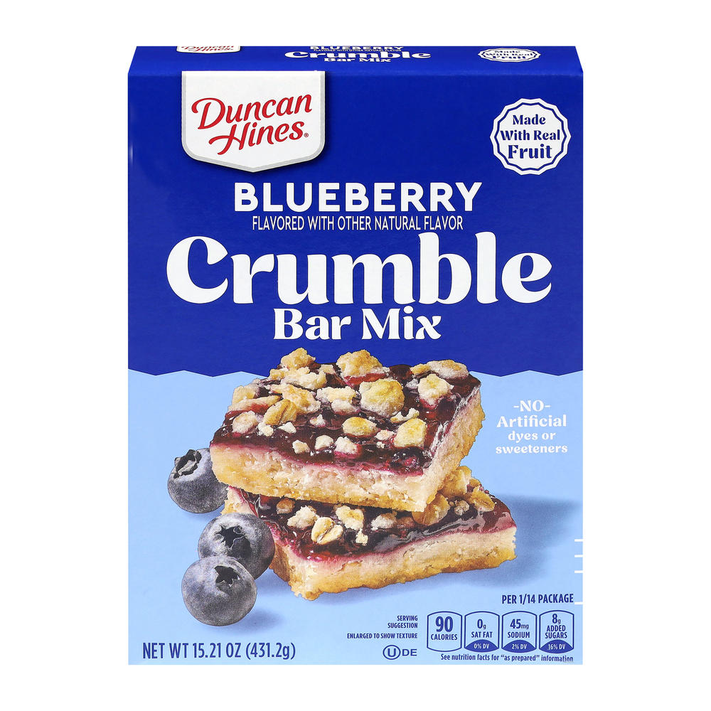 Duncan Hines Blueberry Crumble Bar Mix, 15.21 oz
