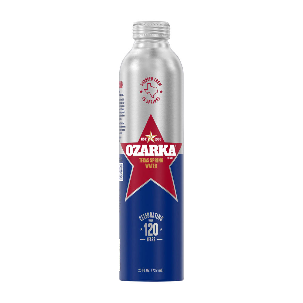 Ozarka Texas Spring Water Aluminum Bottle, 25 oz