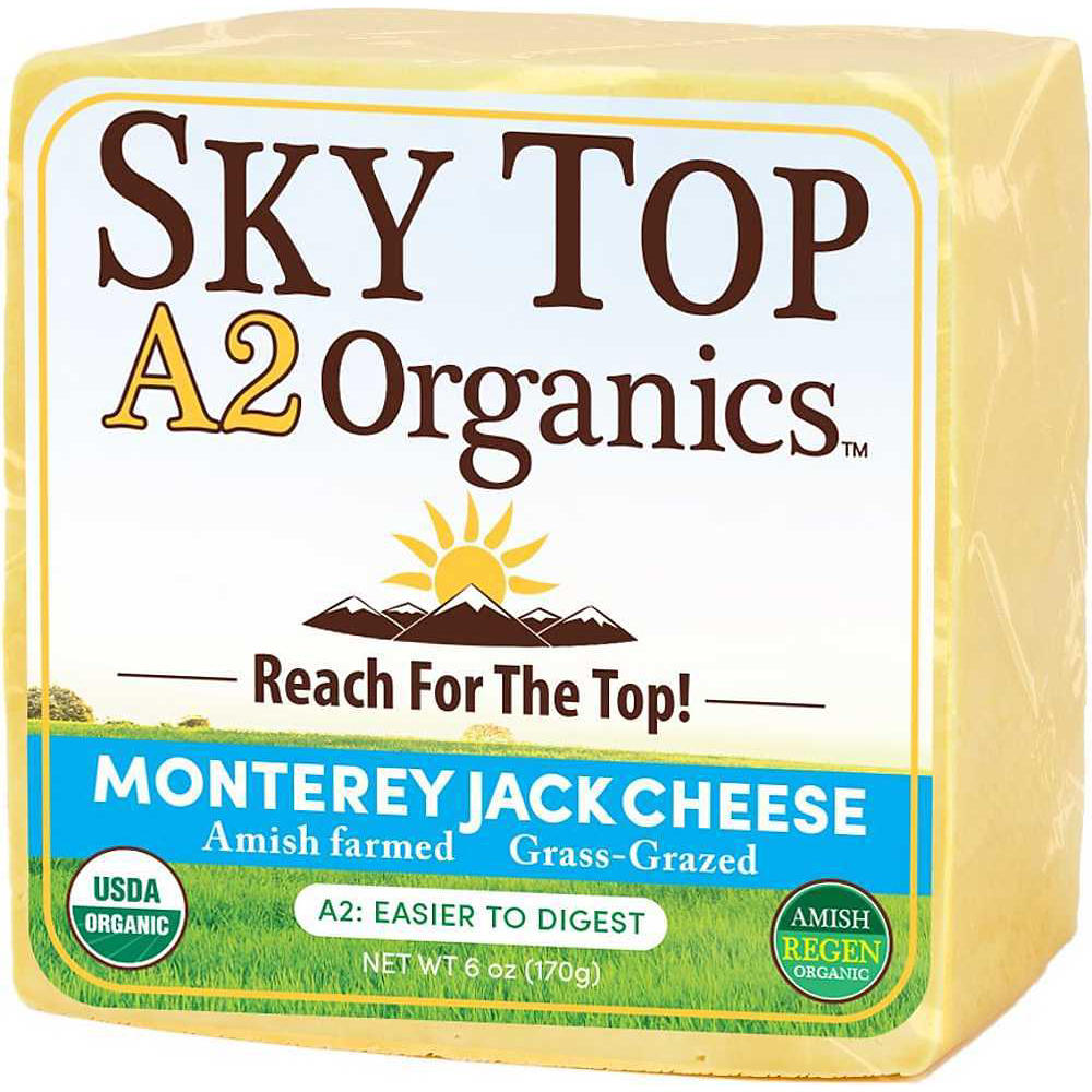 Sky Top Creamery Organic A2 Monterey Jack Cheese, 6 oz