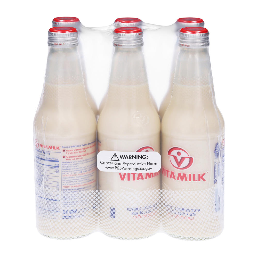 Vitamilk Soy Milk Bottles, 6 pk, 10 oz